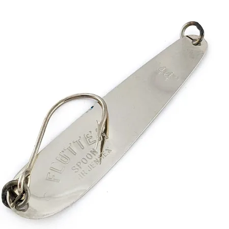 Luhr Jensen Flutter Spoon 44, нікель/синій, 4 г, блесна коливалка (колебалка) #23239