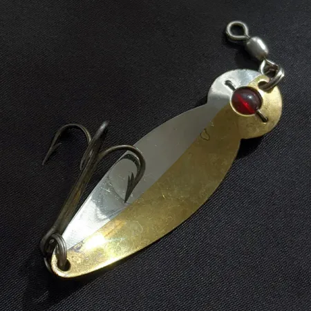 Gibbs One Eye Wiggler, нікель/латунь/червоне око, 14 г, блесна коливалка (колебалка) #23240