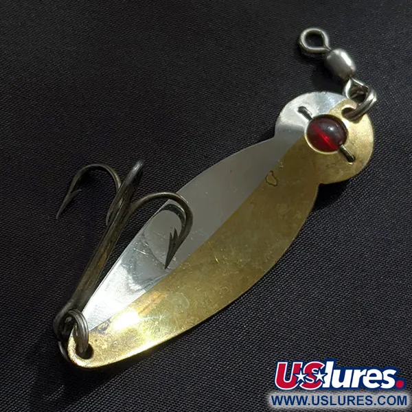  Gibbs One Eye Wiggler, нікель/латунь/червоне око, 14 г, блесна коливалка (колебалка) #23240