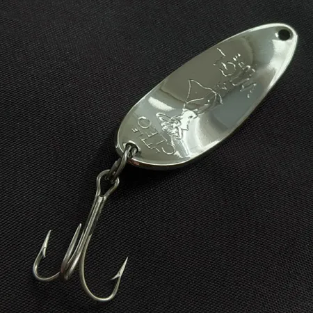 Seneca Little Cleo (Hula Girl), нікель/зелений, 10 г, блесна коливалка (колебалка) #23255