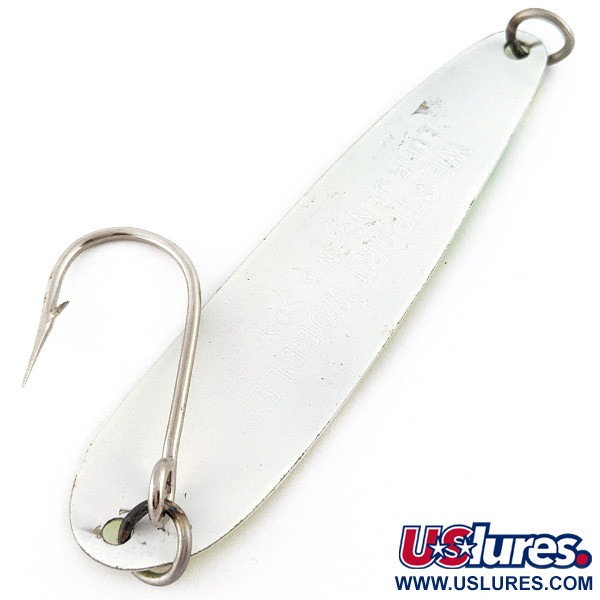  Luhr Jensen Westport Wobbler UV, жовтий/зелений/білий UV, 14 г, блесна коливалка (колебалка) #23257