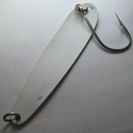 Luhr Jensen Westport Wobbler UV, жовтий/зелений/білий UV, 14 г, блесна коливалка (колебалка) #23257