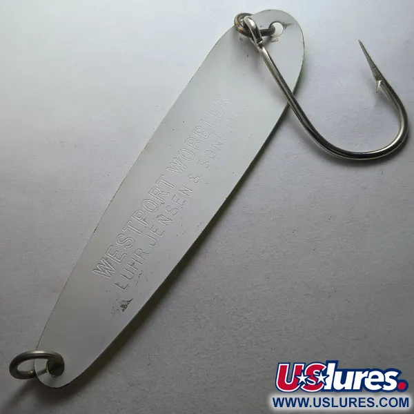  Luhr Jensen Westport Wobbler UV, жовтий/зелений/білий UV, 14 г, блесна коливалка (колебалка) #23257