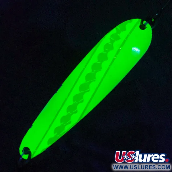  Luhr Jensen Westport Wobbler UV, жовтий/зелений/білий UV, 14 г, блесна коливалка (колебалка) #23257