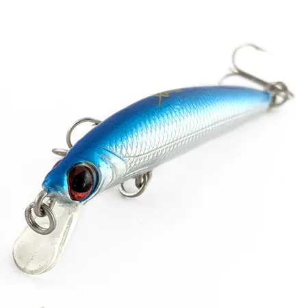 Bass Pro Shops XPS Lazer Eye Minnow, silver/blue, 3 г, воблер #23281