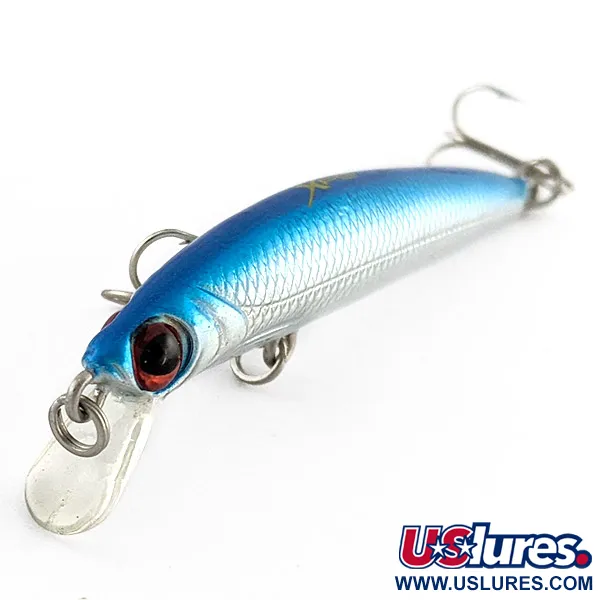  Bass Pro Shops XPS Lazer Eye Minnow, silver/blue, 3 г, воблер #23281