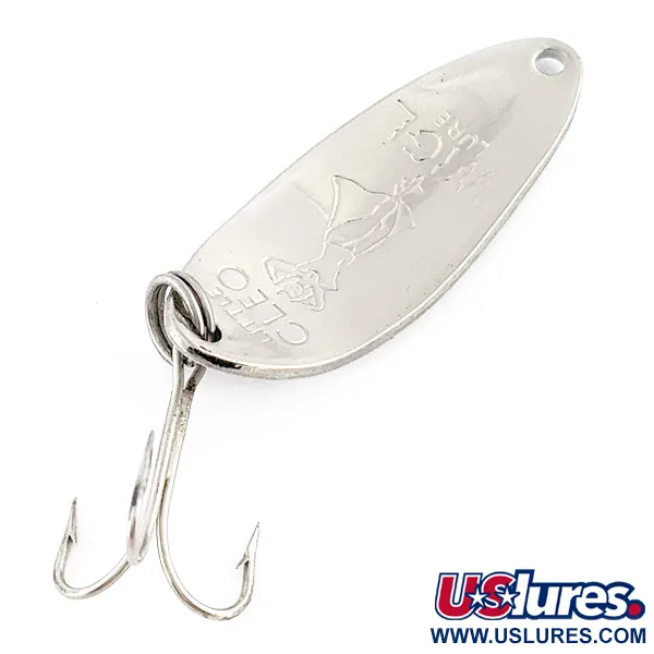 Seneca Little Cleo (Hula Girl), нікель/білі перли, 10 г, блесна коливалка (колебалка) #23293
