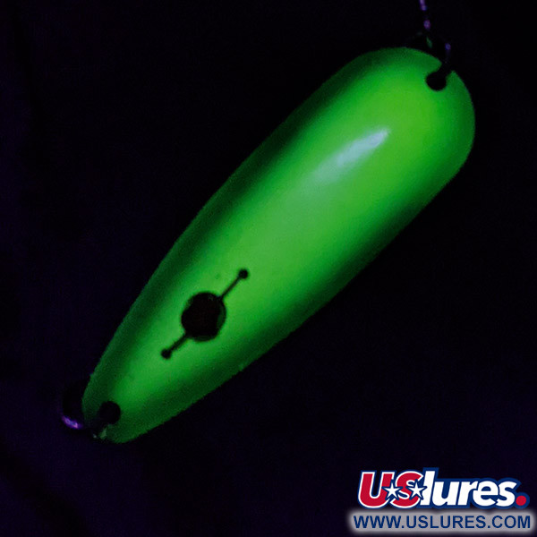 Red Eye Lures Red Eye Evil Eye, жовтий/зелений UV, 6 г, блесна коливалка (колебалка) #23300