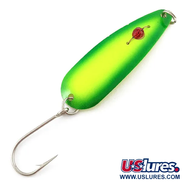 Red Eye Lures Red Eye Evil Eye, жовтий/зелений UV, 6 г, блесна коливалка (колебалка) #23300