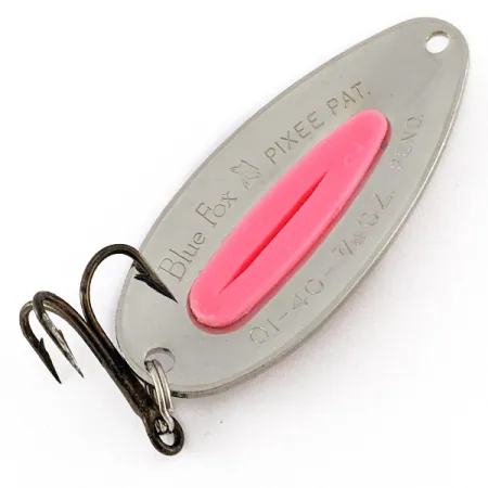 Blue Fox Pixee, нікель/рожевий UV, 24 г, блесна коливалка (колебалка) #23306