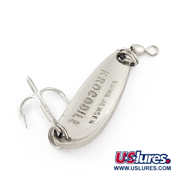 Luhr Jensen Krocodile, нікель, 9 г, блесна коливалка (колебалка) #23323