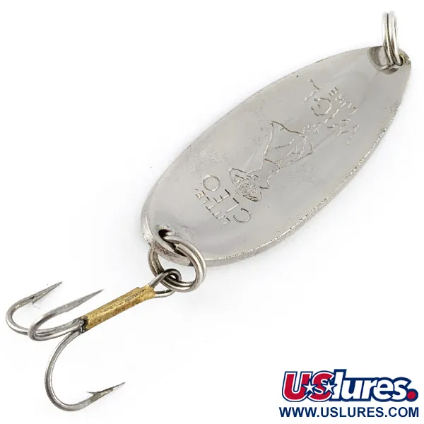 Seneca Little Cleo (Hula Girl), нікель/зелений, 14 г, блесна коливалка (колебалка) #23335