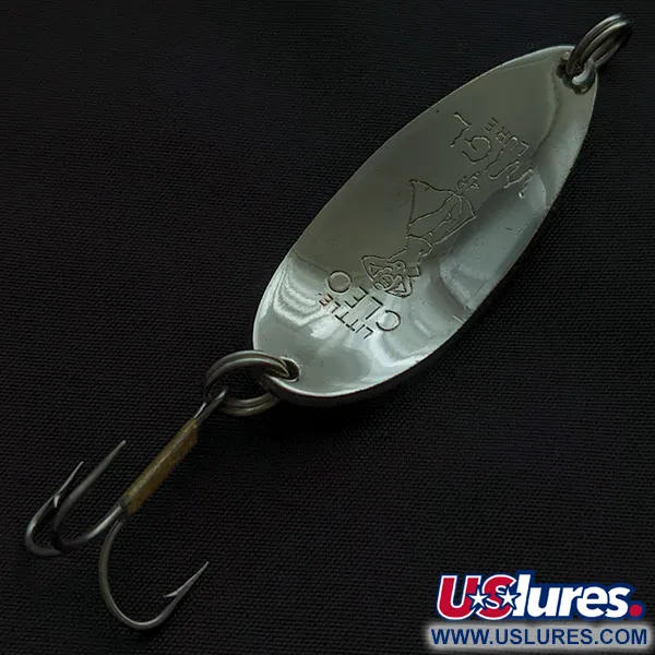 Seneca Little Cleo (Hula Girl), нікель/зелений, 14 г, блесна коливалка (колебалка) #23335