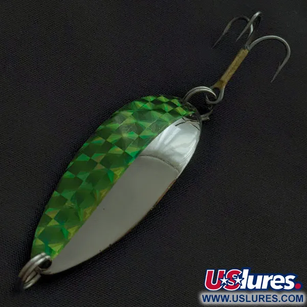 Seneca Little Cleo (Hula Girl), нікель/зелений, 14 г, блесна коливалка (колебалка) #23335