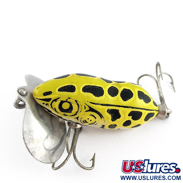  Fred Arbogast Jitterbug yellow (greenish) leopard frog, yellow (greenish) leopard frog, 7 г, воблер #23339
