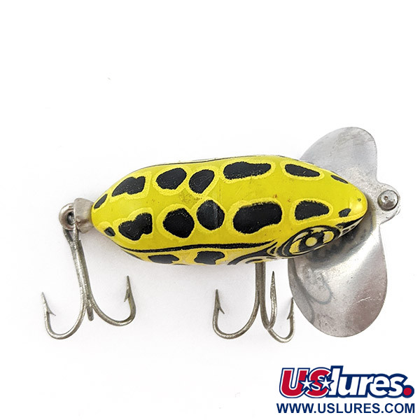  Fred Arbogast Jitterbug yellow (greenish) leopard frog, yellow (greenish) leopard frog, 7 г, воблер #23339