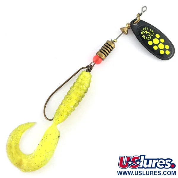  Mepps Black Fury 3, чорний/зелений, 9 г, блешня оберталка (вертушка) #23355