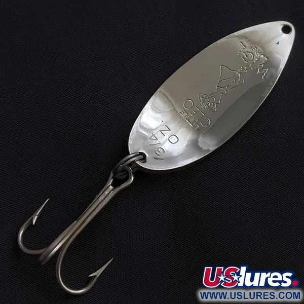 Seneca Little Cleo (Hula Girl), нікель/синій, 21 г, блесна коливалка (колебалка) #23380