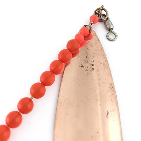 Gibbs Victoria 4, нікель/медь/червоний, 21 г, блесна коливалка (колебалка) #23383