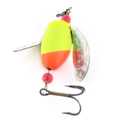 Yakima Bait Worden's Spin-n-Glo, помаранчевий/жовтий, 4 г, блешня оберталка (вертушка) #23389