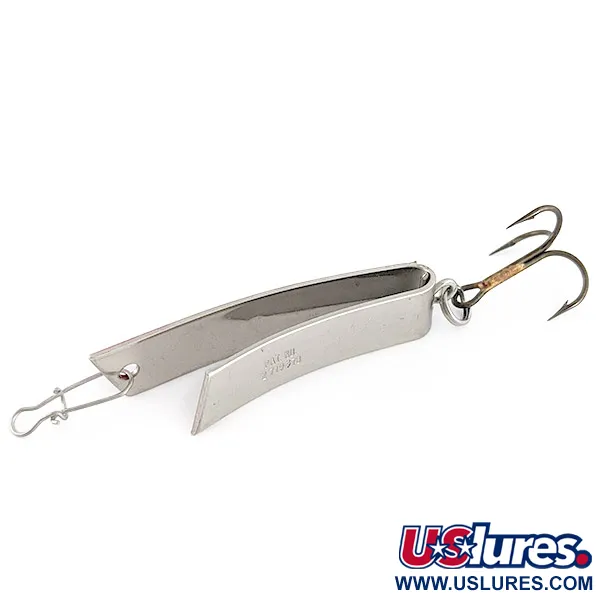 Luhr Jensen Super-Duper 506, нікель/червоний, 7 г, блесна коливалка (колебалка) #23410