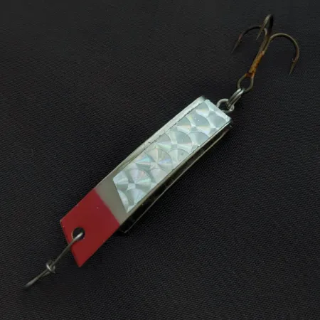 Luhr Jensen Super-Duper 506, нікель/червоний, 7 г, блесна коливалка (колебалка) #23410