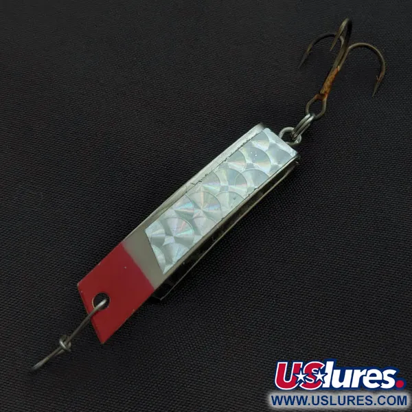 Luhr Jensen Super-Duper 506, нікель/червоний, 7 г, блесна коливалка (колебалка) #23410