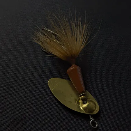Yakima Bait Vibric Rooster Tail, коричневий/золото, 7 г, блешня оберталка (вертушка) #23429