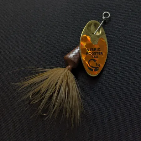 Yakima Bait Vibric Rooster Tail, коричневий/золото, 7 г, блешня оберталка (вертушка) #23429