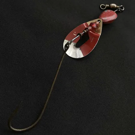 Pflueger June Bug, нікель/червоний, 17 г, блешня оберталка (вертушка) #23467