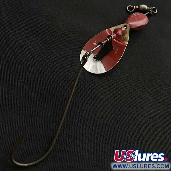  Pflueger June Bug, нікель/червоний, 17 г, блешня оберталка (вертушка) #23467