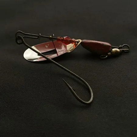 Pflueger June Bug, нікель/червоний, 17 г, блешня оберталка (вертушка) #23467