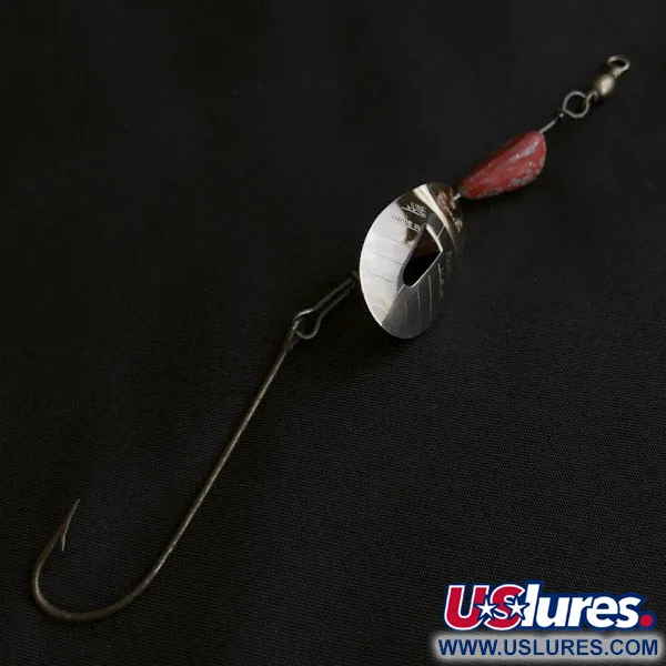  Pflueger June Bug, нікель/червоний, 17 г, блешня оберталка (вертушка) #23467