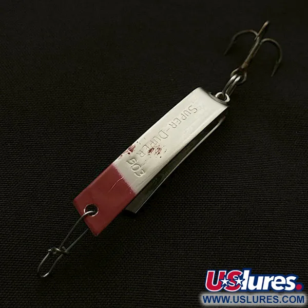 Luhr Jensen Super-Duper 503, nikiel/czerwony, 4,3 г, блесна коливалка (колебалка) #23472