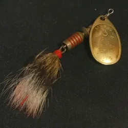 Mepps Aglia 3 dressed (з хвосту білки) 1960-х років