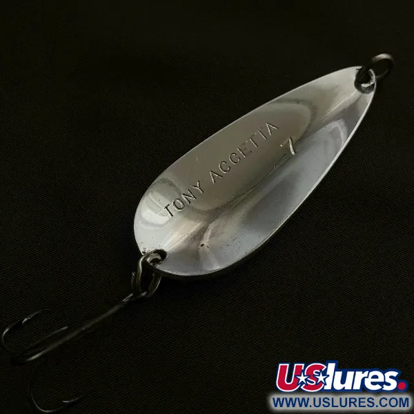 Tony Accetta 7, нікель, 21 г, блесна коливалка (колебалка) #23497