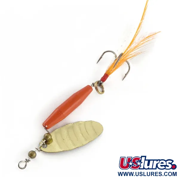 Worth #301, червоний/чорний/золото, 9 г, блешня оберталка (вертушка) #23504