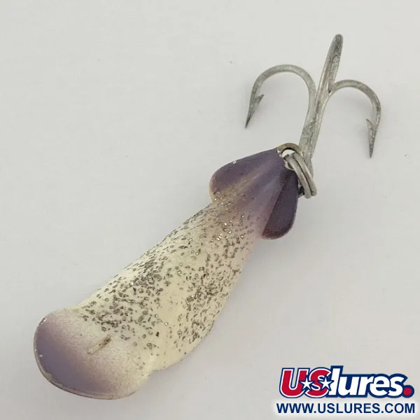 Buck Perry Spoonplug, білий/фіолетовий/бите скло, 5 г, блесна коливалка (колебалка) #23513