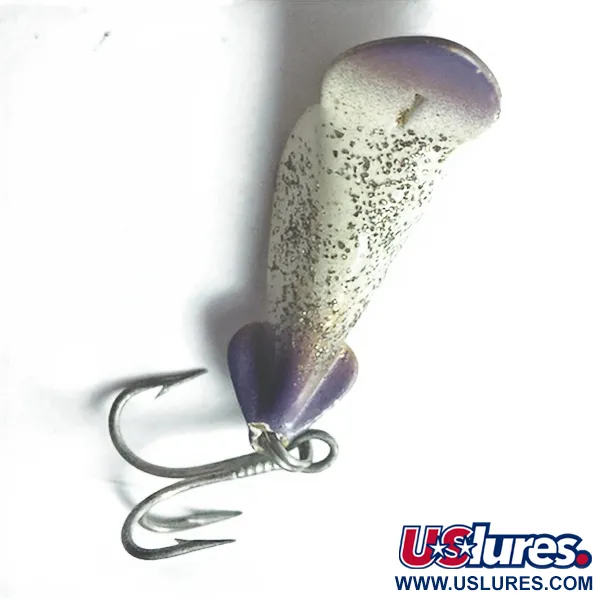 Buck Perry Spoonplug, білий/фіолетовий/бите скло, 5 г, блесна коливалка (колебалка) #23513