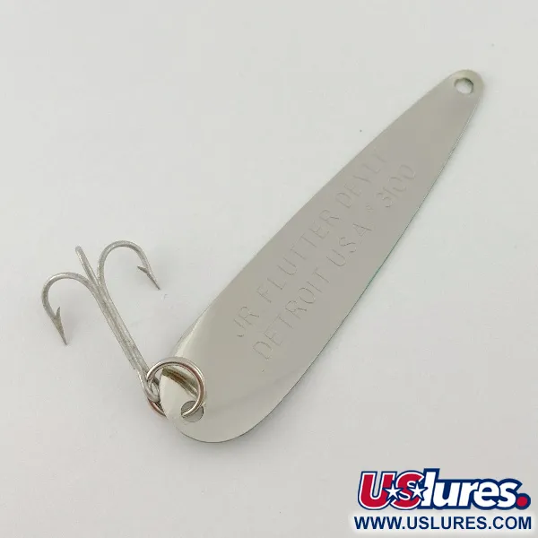 Eppinger Dardevle JR Flutter Devle 3100, нікель/зелений, 5, блесна коливалка (колебалка) #23531