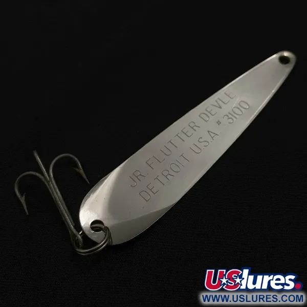 Eppinger Dardevle JR Flutter Devle 3100, нікель/зелений, 5, блесна коливалка (колебалка) #23531