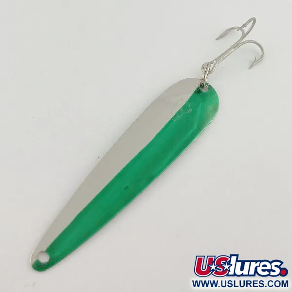 Eppinger Dardevle JR Flutter Devle 3100, нікель/зелений, 5, блесна коливалка (колебалка) #23531