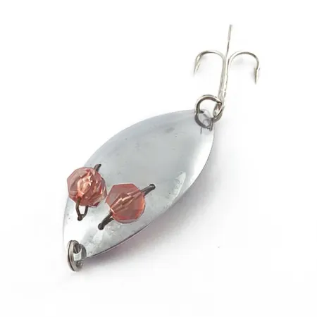 Herter's Glass Eye Spoon, нікель/червоні очі, 11, блесна коливалка (колебалка) #23555