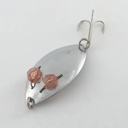 Herter's Glass Eye Spoon, нікель/червоні очі, 11, блесна коливалка (колебалка) #23555