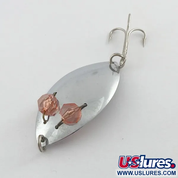 Herter's Glass Eye Spoon, нікель/червоні очі, 11, блесна коливалка (колебалка) #23555