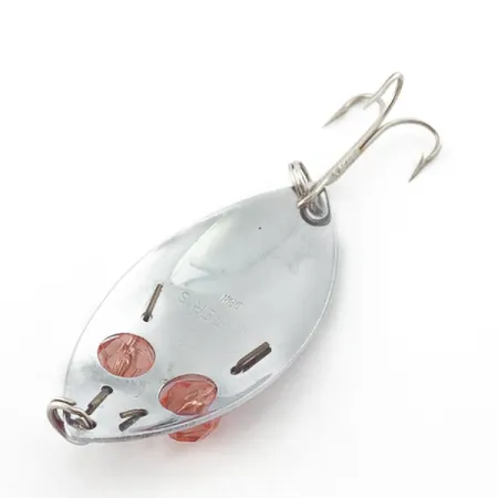 Herter's Glass Eye Spoon, нікель/червоні очі, 11, блесна коливалка (колебалка) #23555
