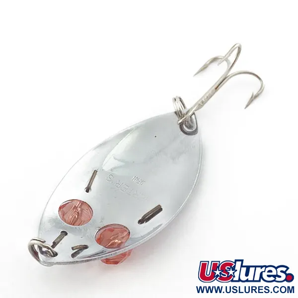 Herter's Glass Eye Spoon, нікель/червоні очі, 11, блесна коливалка (колебалка) #23555