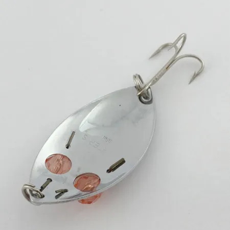 Herter's Glass Eye Spoon, нікель/червоні очі, 11, блесна коливалка (колебалка) #23555