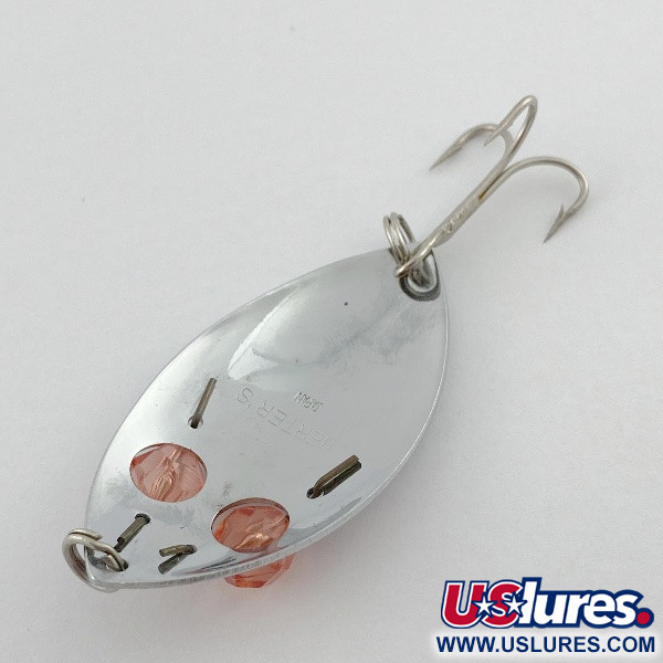  Herter's Glass Eye Spoon, нікель/червоні очі, 11, блесна коливалка (колебалка) #23555