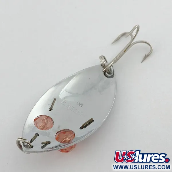 Herter's Glass Eye Spoon, нікель/червоні очі, 11, блесна коливалка (колебалка) #23555